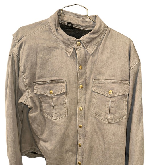 Milwaukee Performance Men's Armored Denim Biker Shirt w/ Aramid® **MPM1621 Grey - Picture 1 of 2